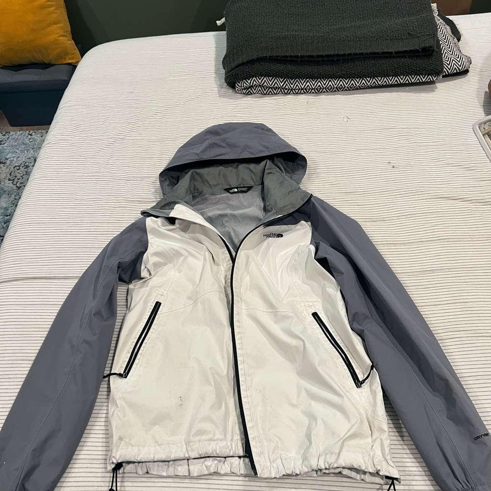 The North Face Gray and Silver Jacket
